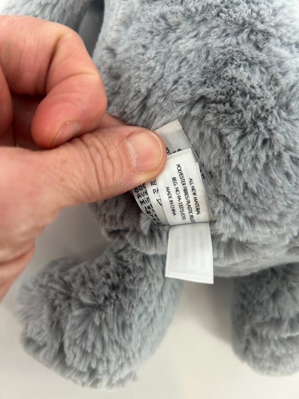 Jellycat Bashful Elephant Gray Medium 12" Plush Stuffed Animal - Picture 10 of 12